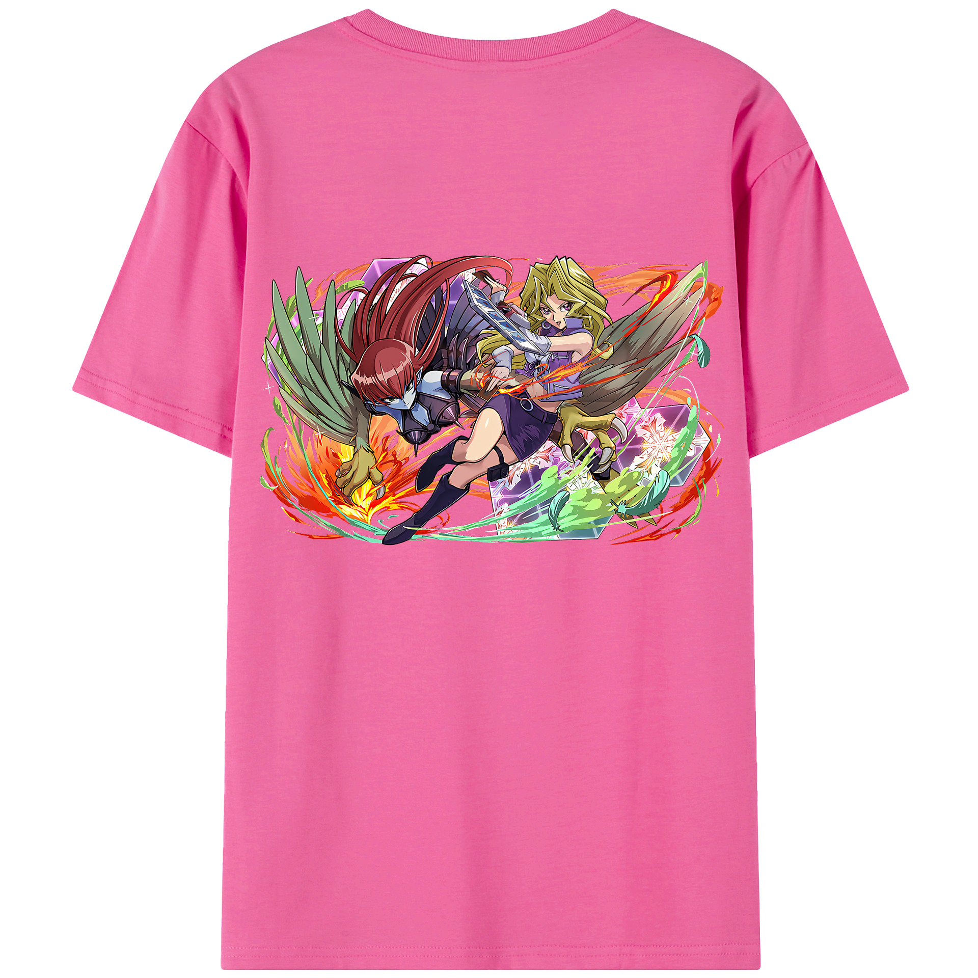 （画像用） 遊☆戯☆王 Yu-Gi-Oh! レディース半袖Tシャツ(バックプリント)